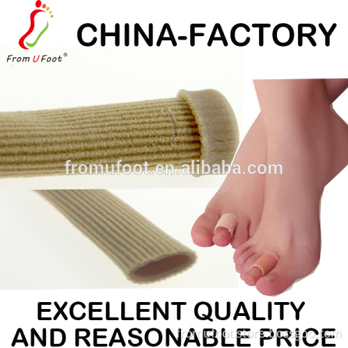 ZRWA12 Silicone Gel toe separator sebs TPR solf Toe protector fabric-covered finger tube for aid bunion corn blister 20 30 25MM